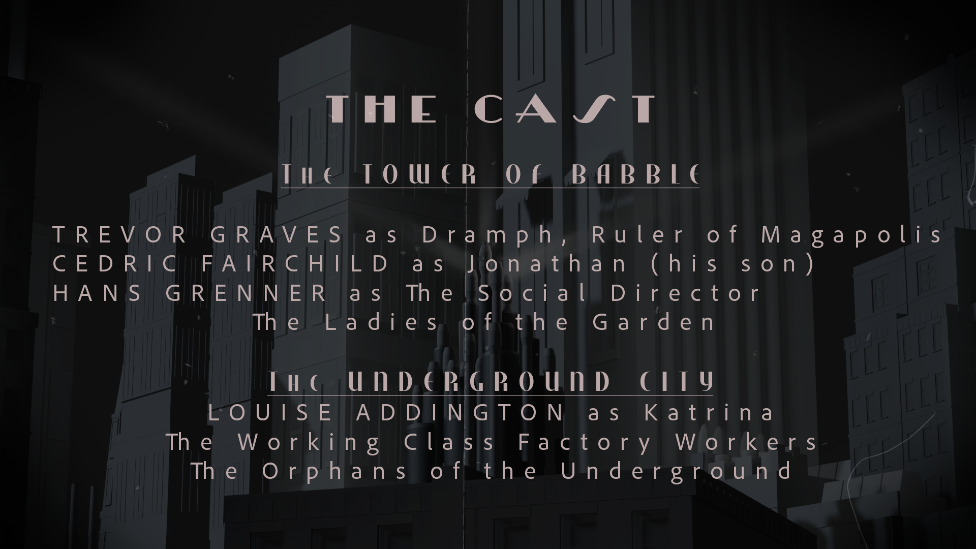 MAGAPOLIS cast title card